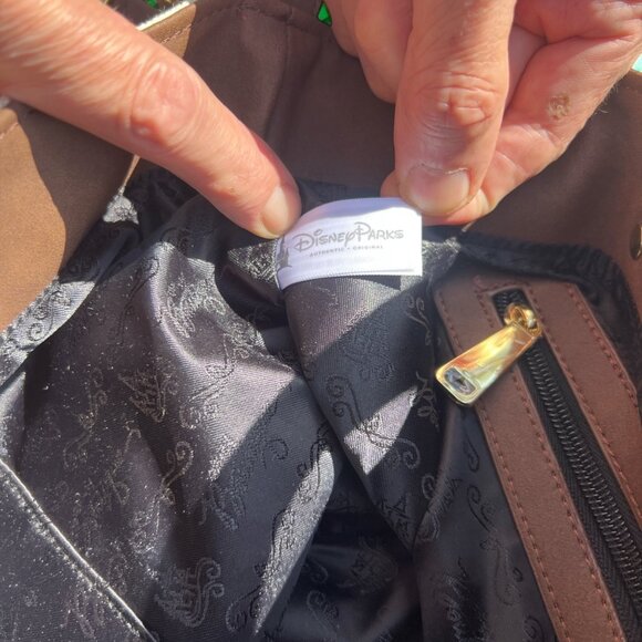 Disney Boutique Canvas & Faux Leather Embroidered Floral Tote Bag With Thumper & - Picture 8 of 10